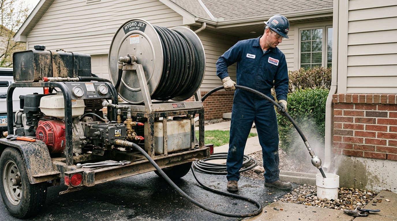 Licensed master plumber providing precision Hydro Jetting Services in Garden Grove, CA